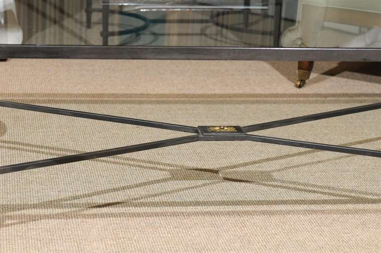 French Directoire Style Iron Coffee Table