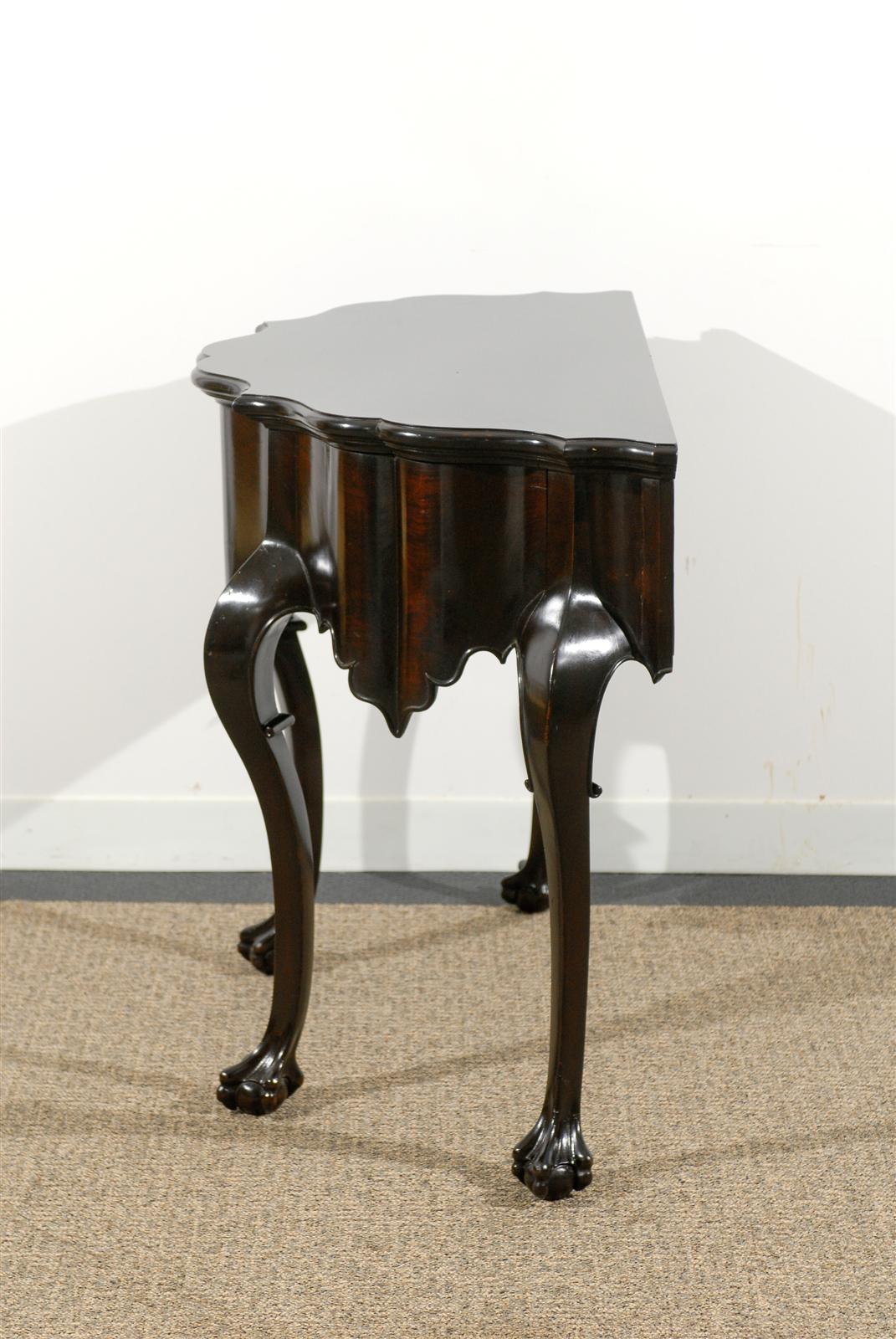 Beautiful Chippendale Console Table with Maker's Mark 2