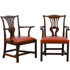Working Pair of Chippendale Armchairs in Mahogany 7