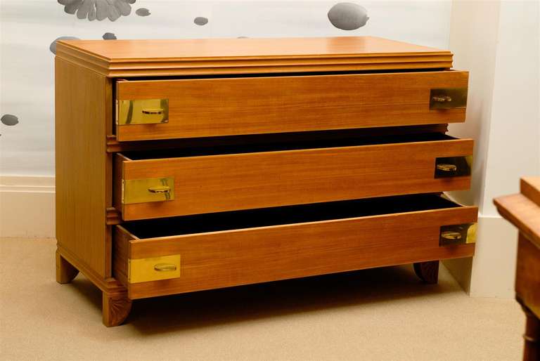 Widdicomb Three-Drawer Chest in Blonde Mahogany 3