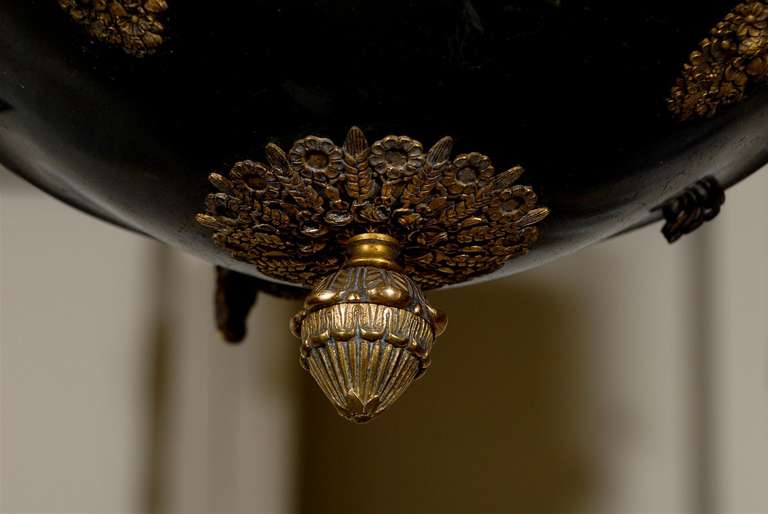 Tole and Bronze Empire Chandelier 1