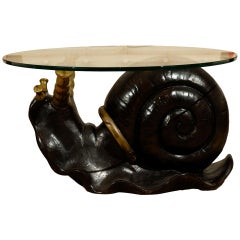Fabulous Bronze Snail Coffee Table