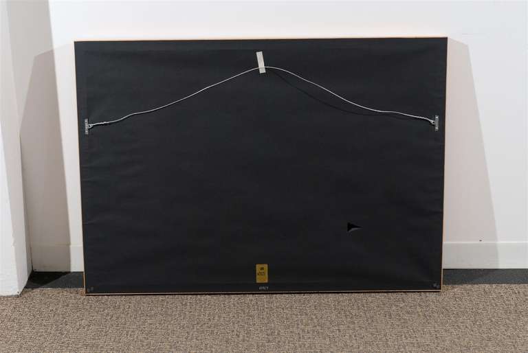 Canvas Vibrant Contemporary Painting by Arnold Weber, dated Sept. 1968