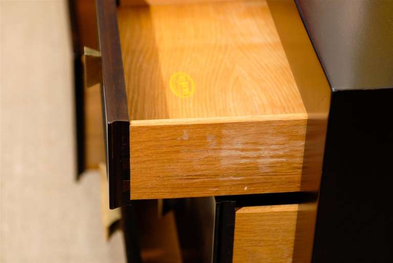 Mid-20th Century Dramatic Restored Mahogany Commode by Albert of Shelbyville, circa 1950 For Sale