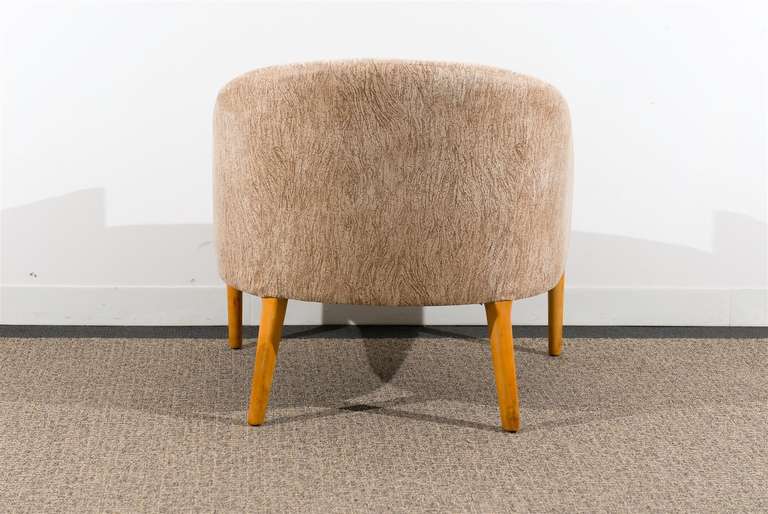 Paire exceptionnelle de fauteuils de salon de style Ward Bennett en érable, vers 1975 Excellent état - En vente à Atlanta, GA