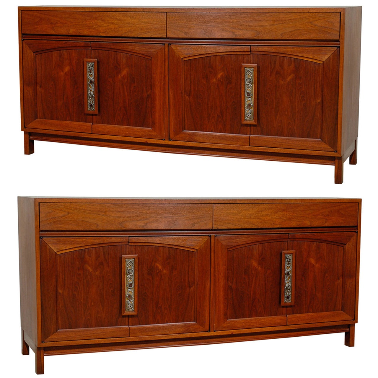 Fantastic John Keal for Brown Saltman Credenza - Pair Available For Sale