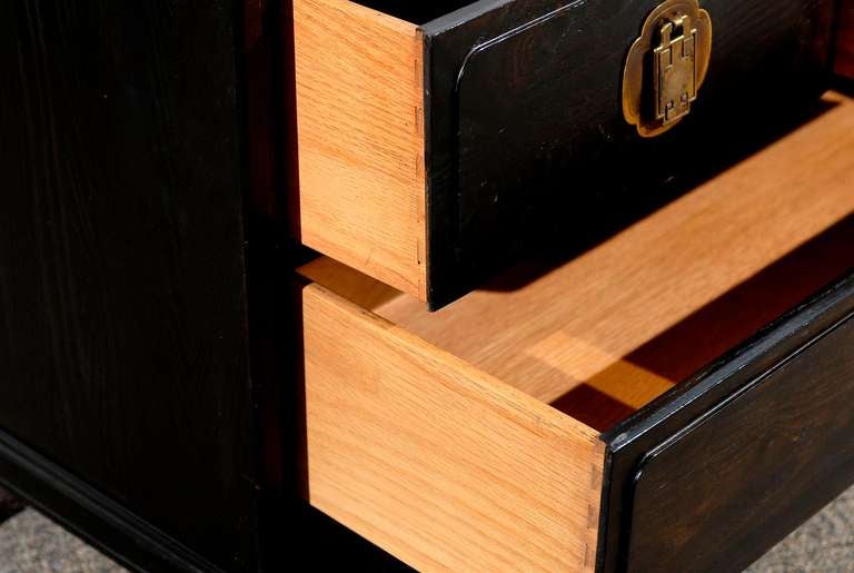 Late 20th Century Wonderful Pair of Cerused Oak End Tables/Night Stands