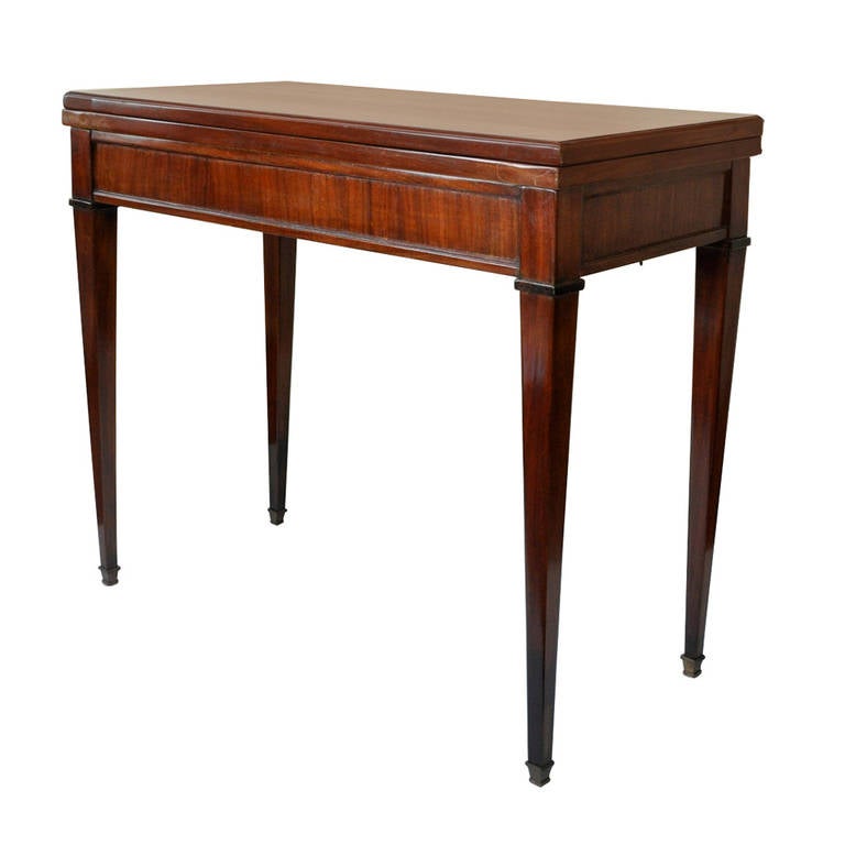 Biedermeier Neoclassical Folding Console and Game Table For Sale