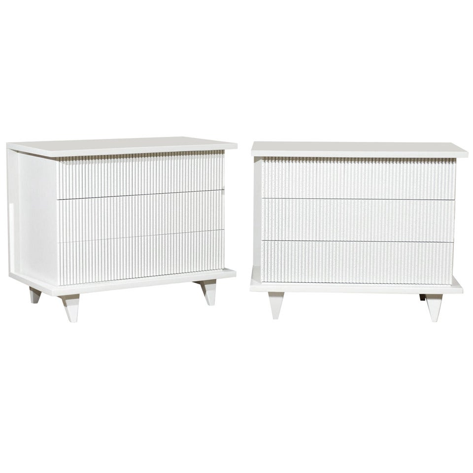 Exceptional Pair of Modern Commodes by American of Martinsville, circa 1950 For Sale