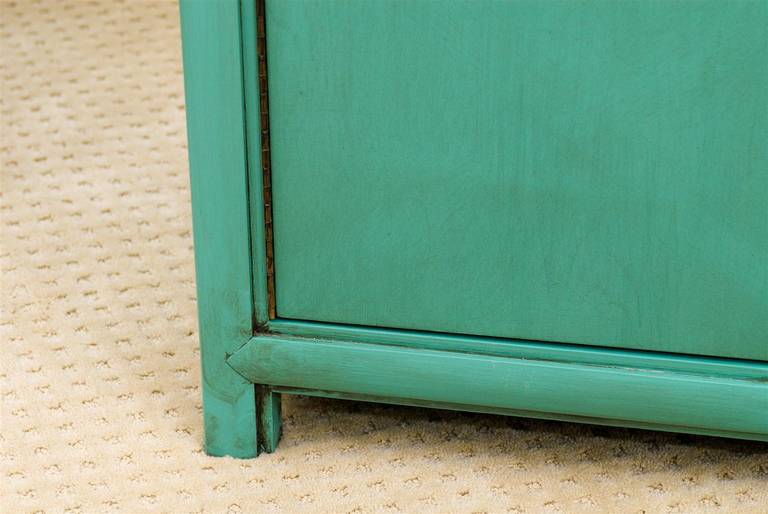 Mid-Century Modern Fabulous Vintage Buffet by Thomasville in Turquoise Lacquer