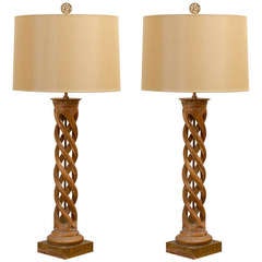 Spectacular Pair of Helix Lamps by Frederick Cooper 6
