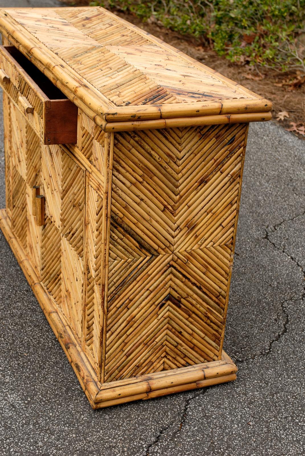 Marvellous Vintage Bamboo or Buffet at 1stDibs bamboo buffet