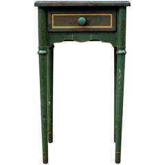 Green Painted Metal Table from New York City circa 1940