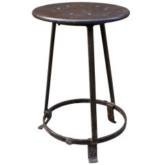 Antique Industrial Iron Table