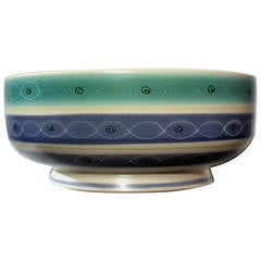 Vintage 1950s Poole Pottery Free-Form Bowl