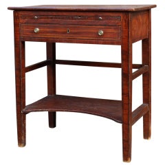 New England Paint Decorated Work Table, circa 1825