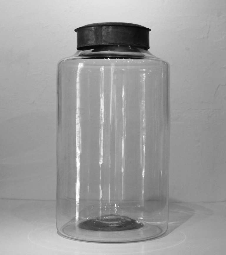 Enormous American Apothecary Glass Jar, 19th Century In Excellent Condition In Philadelphia, PA