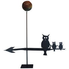 "Owls Under the Moon" Weathervane