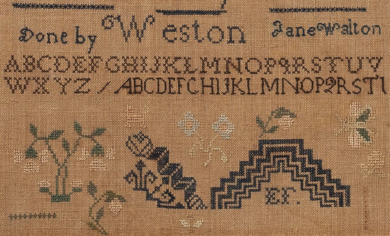 Quaker Westtown School Sampler, American, 1815 In Excellent Condition In Philadelphia, PA