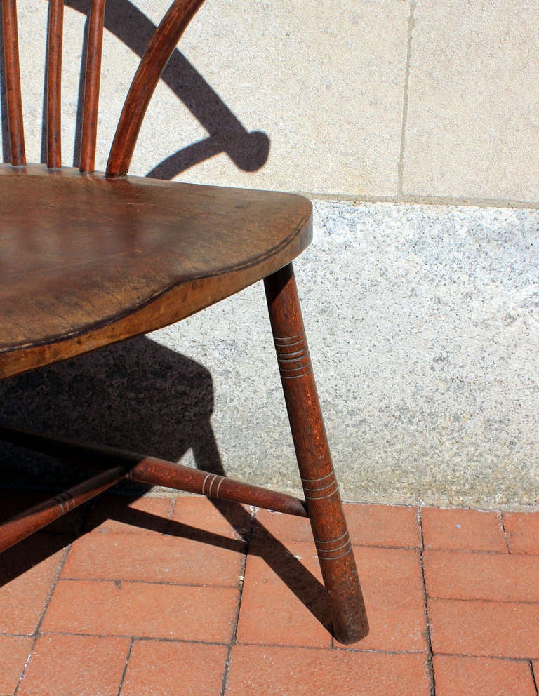 Windsor Arm Chair with Exaggerated Height to Back, England 3