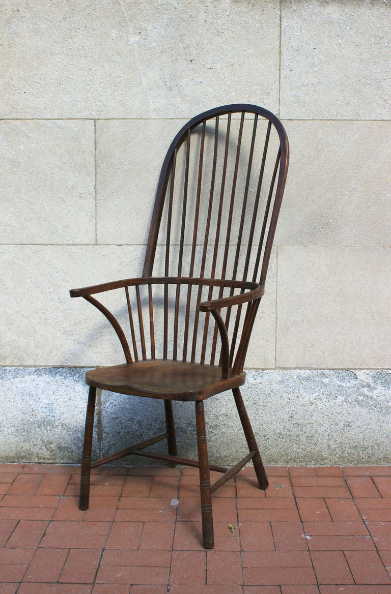 Windsor Arm Chair with Exaggerated Height to Back, England 5