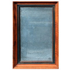 Crystalized Mirror in a Tiger Maple Frame, circa 1835