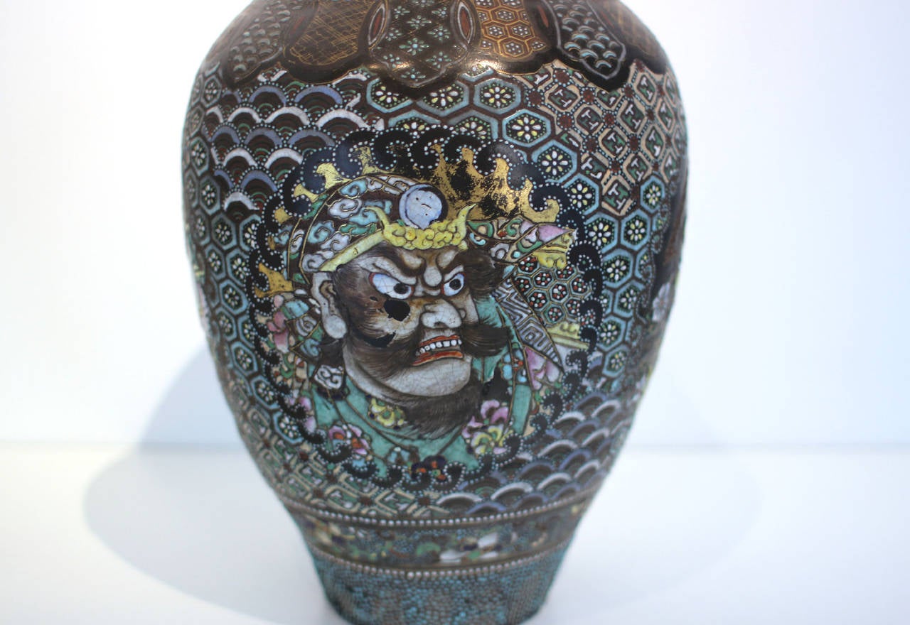Japonisme Japanese Vase, circa 1900 For Sale