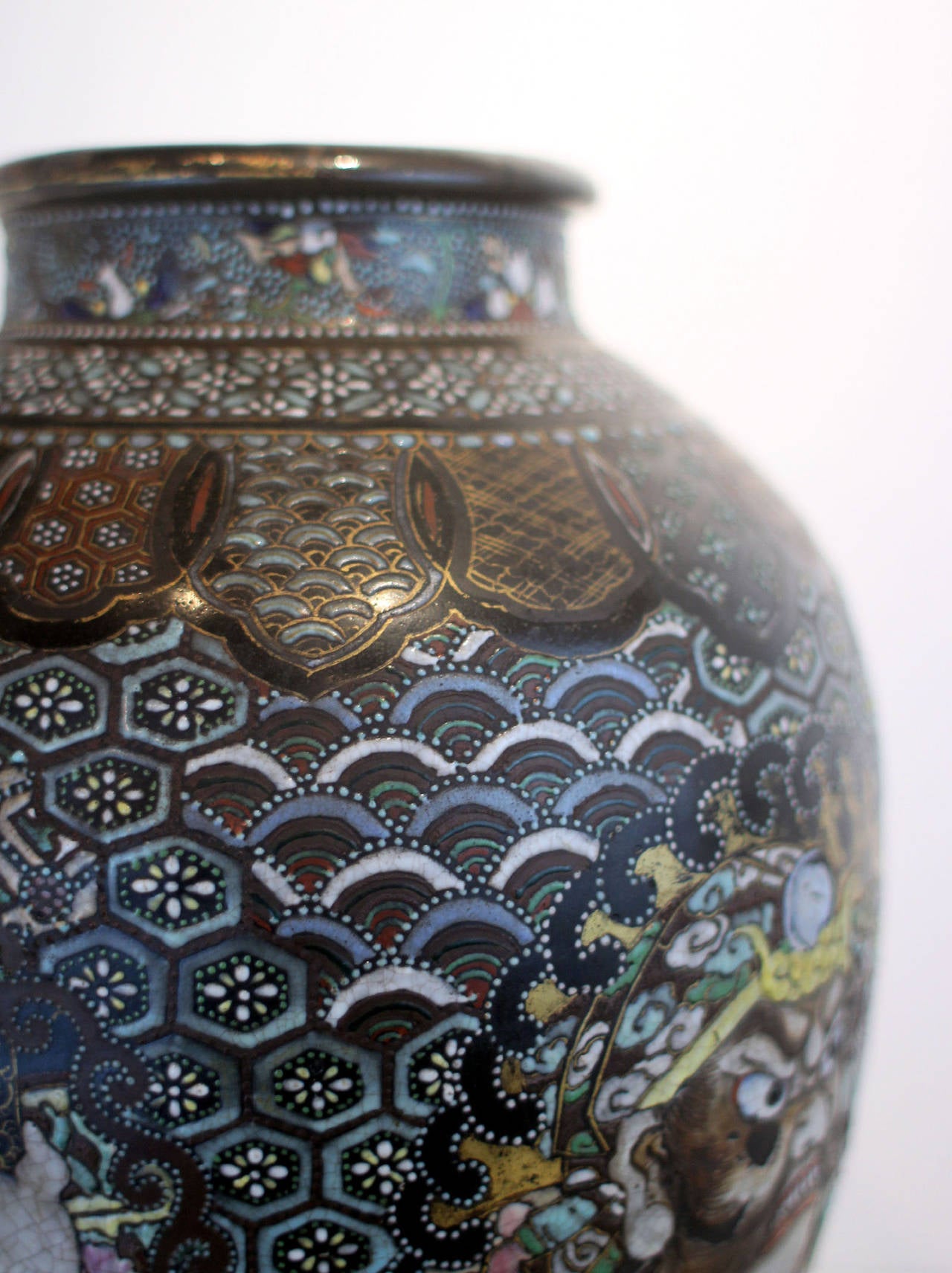 Japanese Vase, circa 1900 For Sale 1