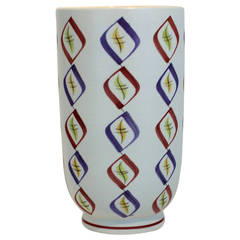 Vintage 1950s Poole Pottery Free-Form Vase
