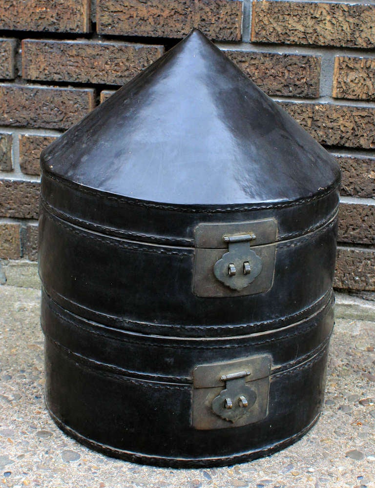 Chinese Double Hat Box, Late 19th Century