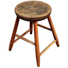 American Windsor Stool, Mid-19th Century