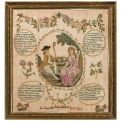 Important Philadelphia Sampler dated 1792