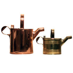 Copper and Brass Watering Cans, 19th Century