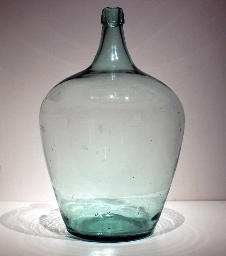 Large Blown Glass Demijohn 19th century
