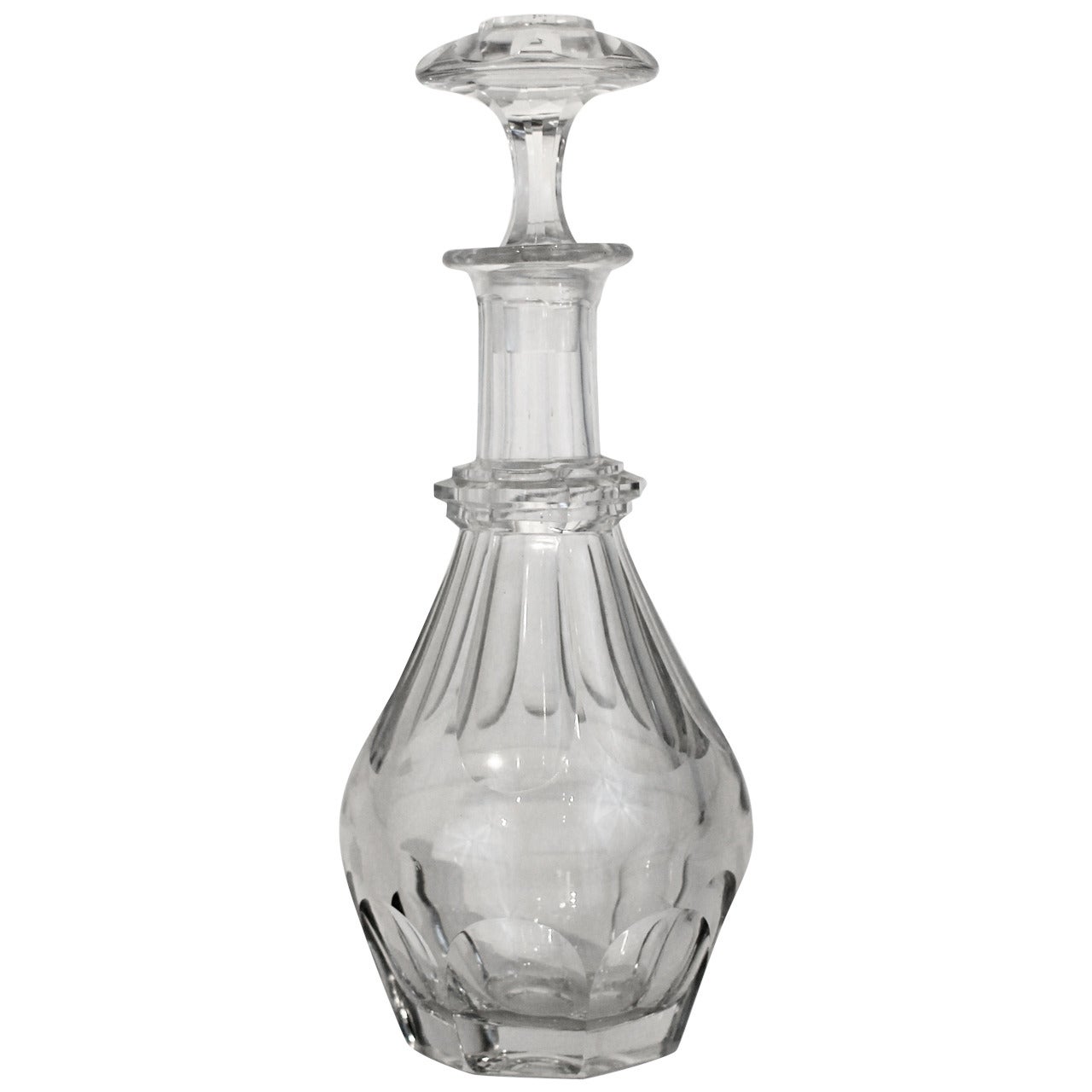 19th Century Cut Glass Decanter For Sale