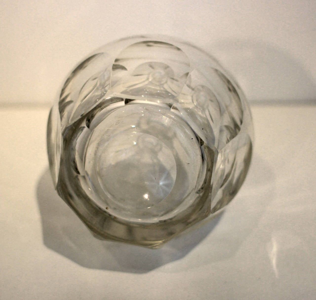 American 19th Century Cut Glass Decanter For Sale