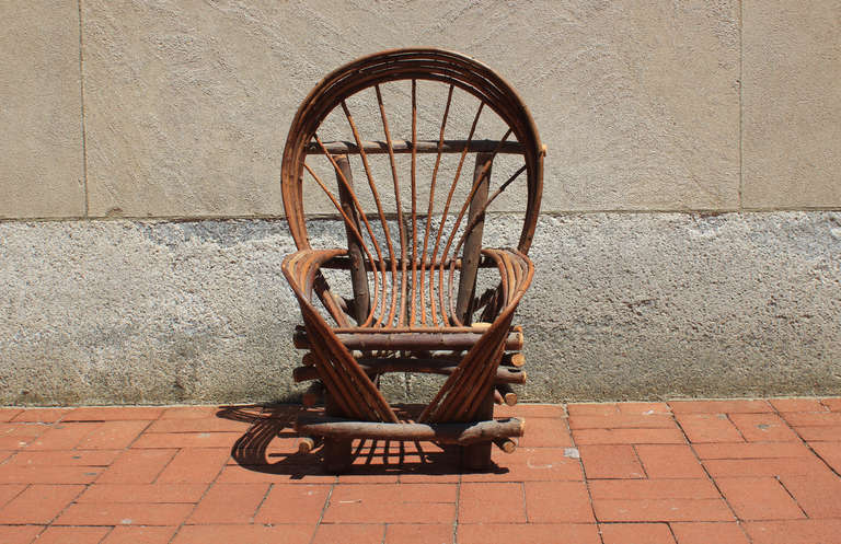 American Child's Twig Chair For Sale