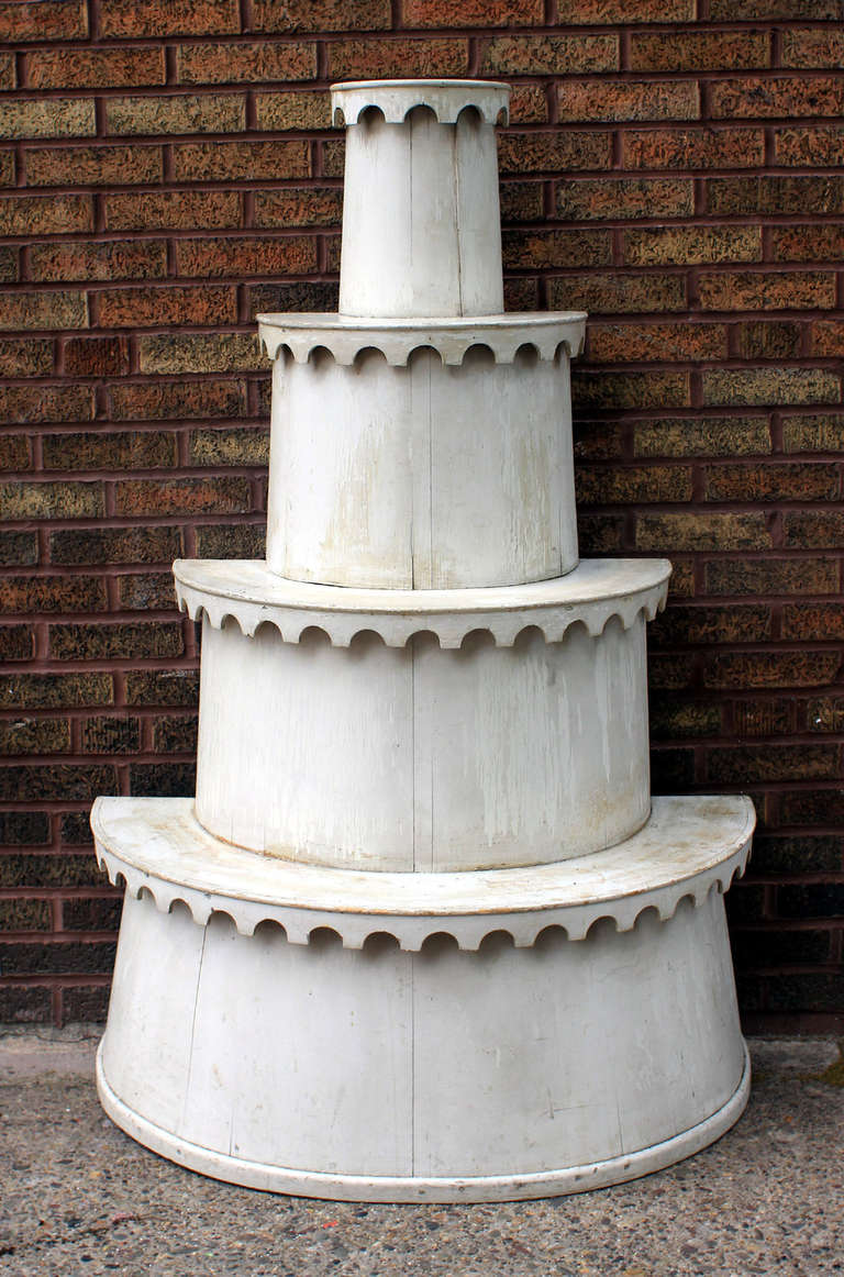 Painted Plant Stand, American, 19th Century