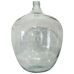 Large Blown Glass Demijohn, 19th Century