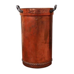 Tall Late 19th Century Copper Vessel