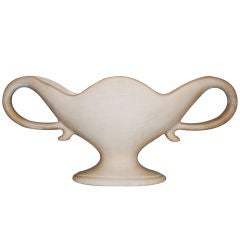 Vintage Large Signed Fulham Art Pottery Mantle Vase 23" wide