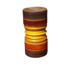 Turn-of-the-Century Painted Circus Elephant Stand