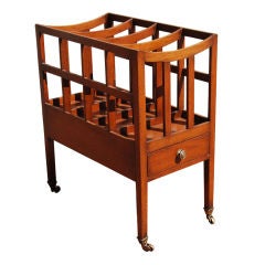 Fine 19th Century English Canterbury with Drawer