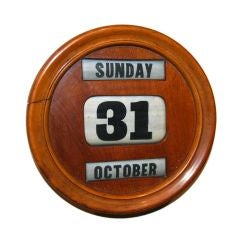 Antique Turn of the Century Day-to-Day Wall Calendar