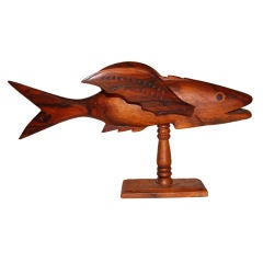 Carved Pitcairn Island Flying Fish, early 20th c.