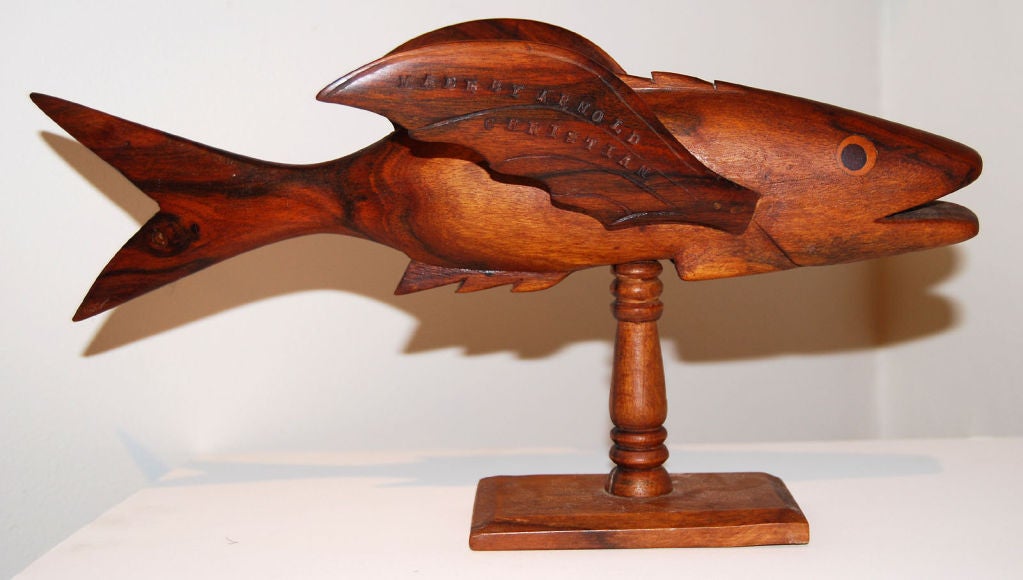 Carved Pitcairn Island Flying Fish, early 20th c.
