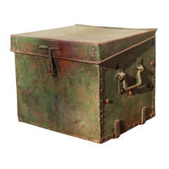 19th Century American Painted Metal Chest