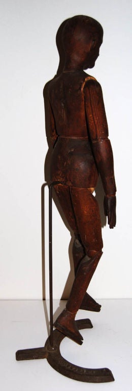 Pine Outstanding and Large Turn-of-the-Century Artist Figure, Phila.