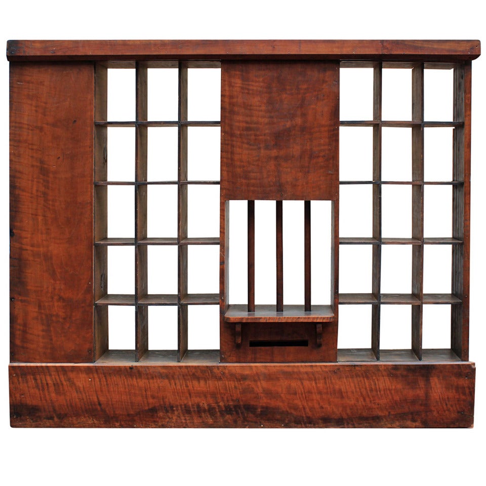 Post Office Cubbies, American, circa 1900 For Sale