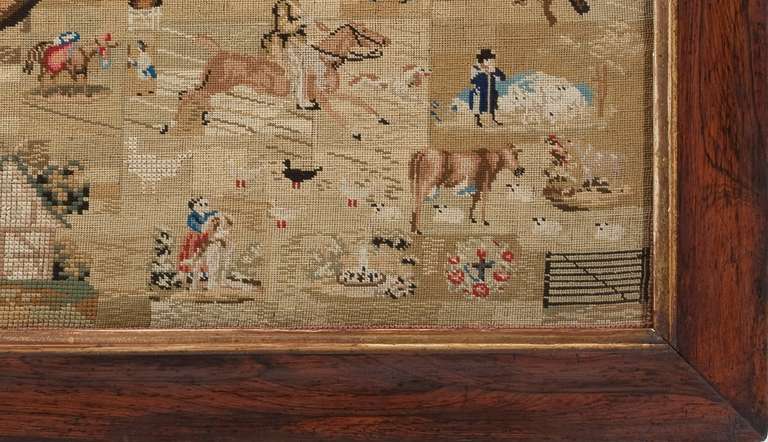 Needlework Picture from the Mid-19th Century 1